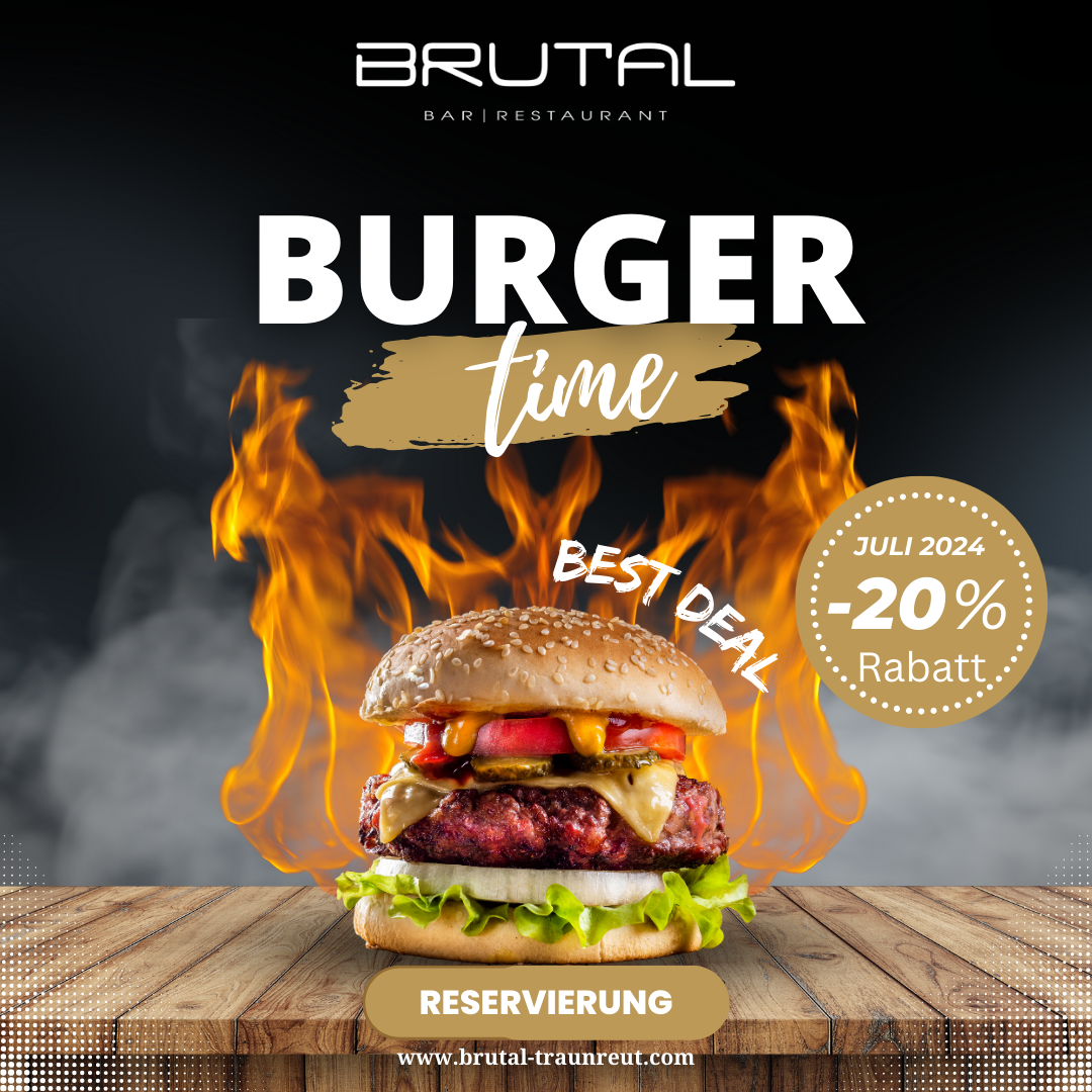 Burger Time im Restaurant Traunreut